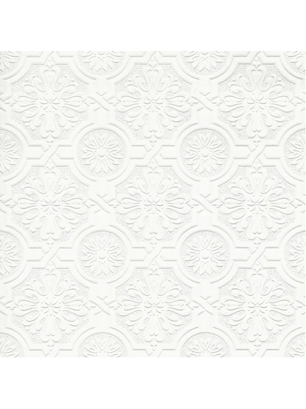 Brewster Home Fashions Victorian White Tin Ceiling Paintable Wallpaper